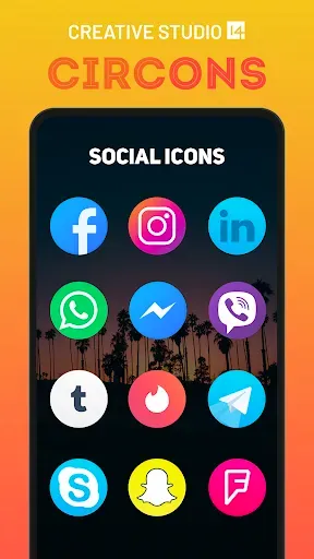 Скриншот 2 — Circons: Circle Icon Pack