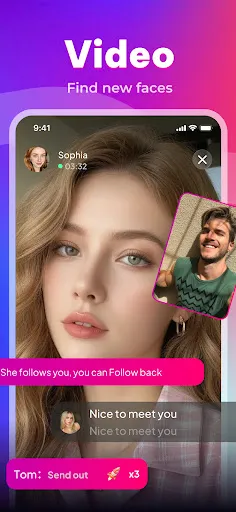 Скриншот 1 — Niko - Video Chat, Share Fun