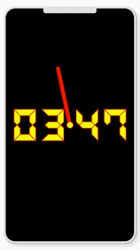 Скриншот 2 — Большие Цифровые Часы 7