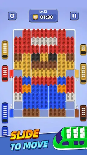 Скриншот 1 — Subway Sort - Block Puzzle Jam