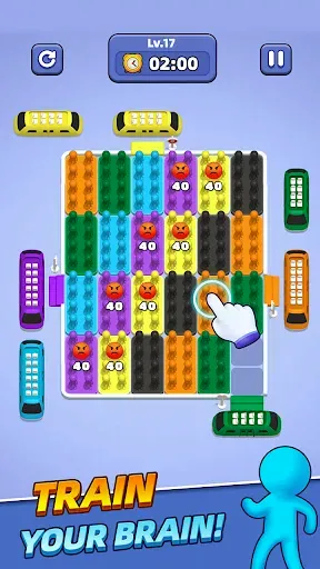 Скриншот 2 — Subway Sort - Block Puzzle Jam