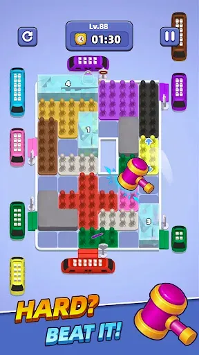 Скриншот 5 — Subway Sort - Block Puzzle Jam