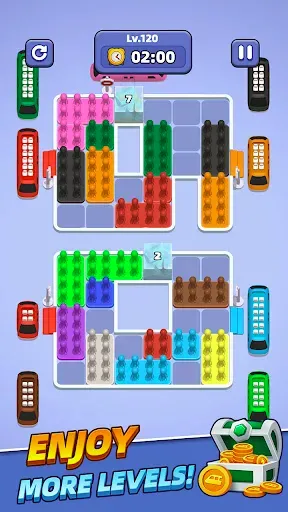 Скриншот 6 — Subway Sort - Block Puzzle Jam