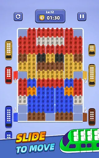 Скриншот 7 — Subway Sort - Block Puzzle Jam