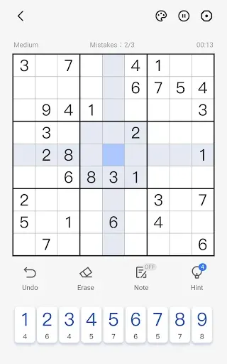 Скриншот 1 — Sudoku - Classic Sudoku Puzzle