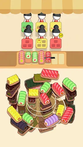 Скриншот 1 — Sushi Sort: суши игра