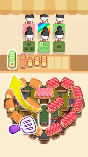 Скриншот 3 — Sushi Sort: суши игра