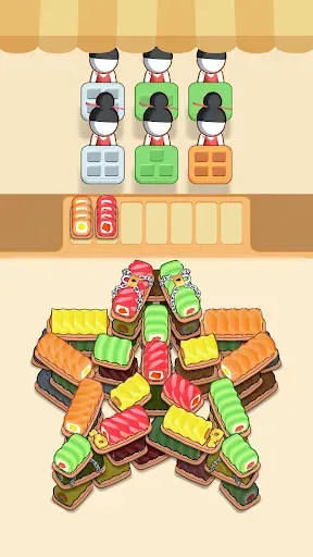 Скриншот 6 — Sushi Sort: суши игра