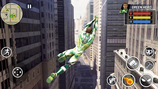 Скриншот 4 — Flying Rope Hero: City Fighter
