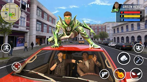 Скриншот 6 — Flying Rope Hero: City Fighter