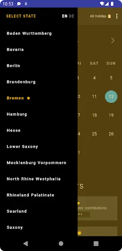 Скриншот 1 — Germany Holiday Calendar
