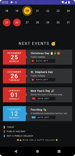 Скриншот 3 — Germany Holiday Calendar