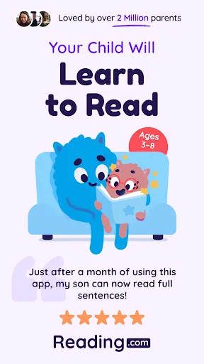 Скриншот 1 — Learn to Read: Reading.com