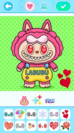 Скриншот 1 — Labubu Coloring Games for Kids