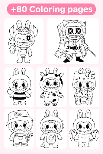 Скриншот 4 — Labubu Coloring Games for Kids