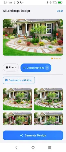 Скриншот 2 — DreamzAR - AI Landscape Design