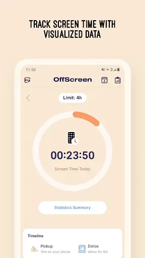 Скриншот 2 — OffScreen - Less Screen Time