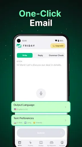 Скриншот 2 — Friday: AI E-mail Assistant