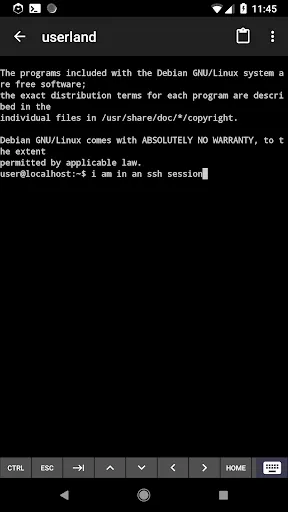 Скриншот 2 — UserLAnd - Linux on Android