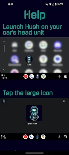 Скриншот 2 — Hush: Android Auto Audio Fix