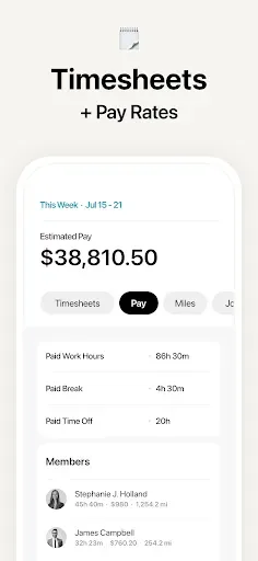 Скриншот 3 — Atto - Time Clock & Scheduling