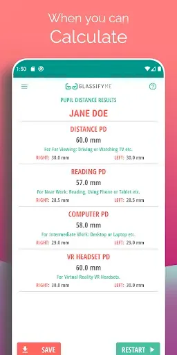 Скриншот 6 — Pupil Distance PD Glasses & VR