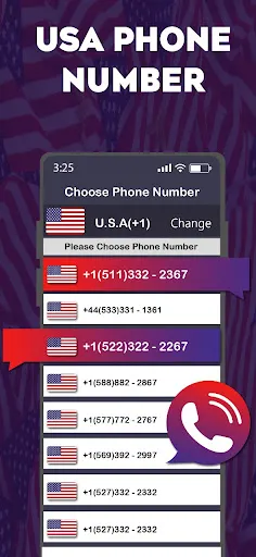 Скриншот 1 — Номер телефона в США