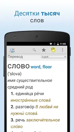 Скриншот 1 — Словарь PRO