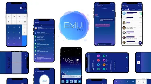 Скриншот 1 — Blue Theme for Huawei Emui