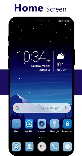 Скриншот 2 — Blue Theme for Huawei Emui