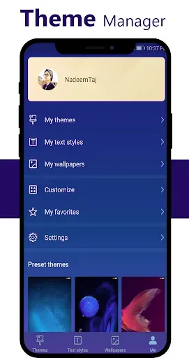 Скриншот 4 — Blue Theme for Huawei Emui
