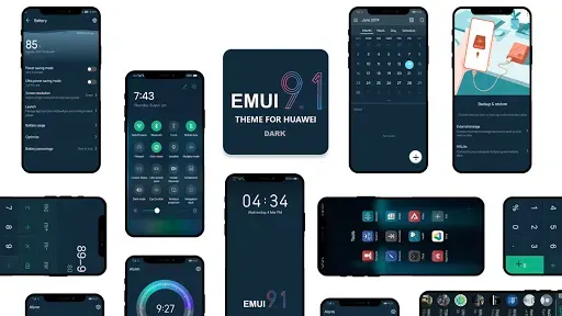 Скриншот 1 — Dark Emui-9.1 Theme for Huawei