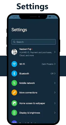 Скриншот 6 — Dark Emui-9.1 Theme for Huawei
