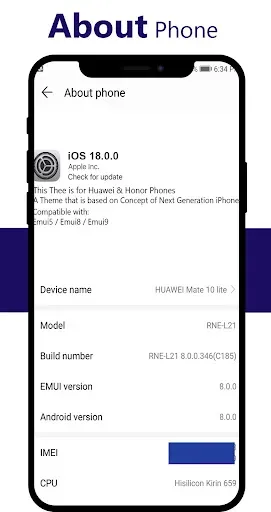 Скриншот 5 — OS 26 Theme for Huawei