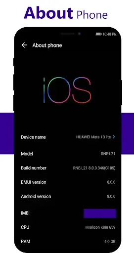Скриншот 4 — OS 26 Dark Theme for Huawei