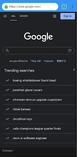 Скриншот 1 — Tinker - Custom Browser