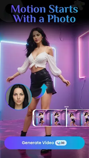 Скриншот 3 — ClipAura : Photo to AI Video