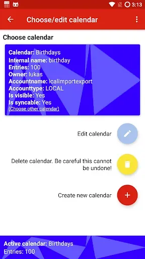 Скриншот 2 — iCal Import/Export CalDAV