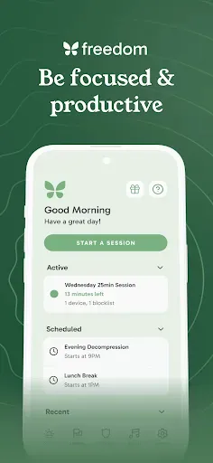 Скриншот 1 — Freedom: App & Website Blocker