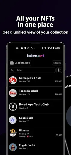Скриншот 1 — token.art: NFT Wallet Viewer