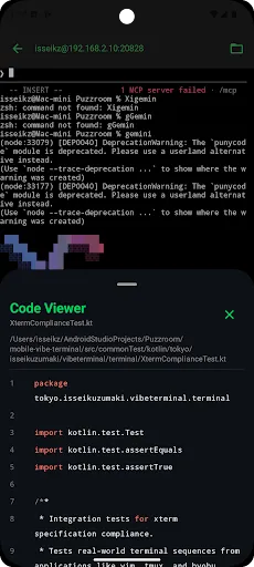 Скриншот 4 — Vibe Terminal - SSH Client