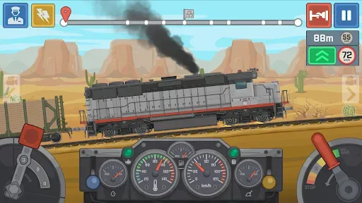 Скриншот 1 — Train Simulator: поезд игра 2D
