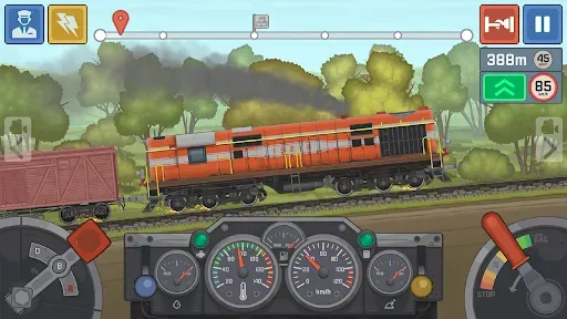 Скриншот 2 — Train Simulator: поезд игра 2D