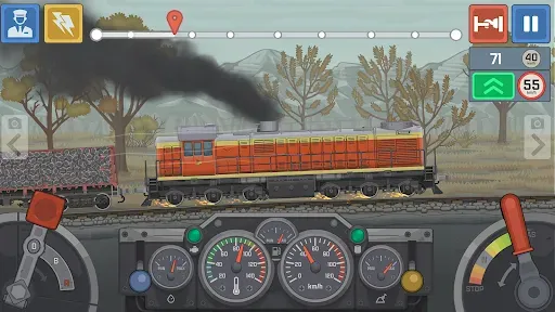 Скриншот 3 — Train Simulator: поезд игра 2D