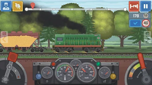 Скриншот 4 — Train Simulator: поезд игра 2D