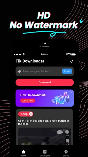 Скриншот 1 — Video Downloader For Tik