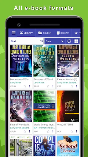 Скриншот 2 — TTS-ридер: читает книги вслух