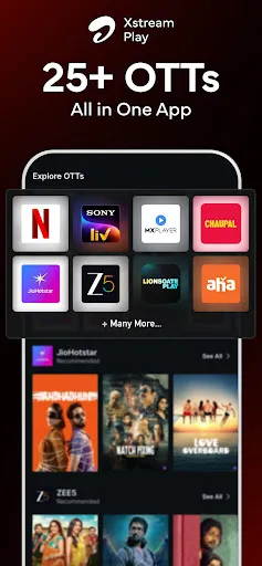 Скриншот 2 — Airtel Xstream Play: 25+ OTTs