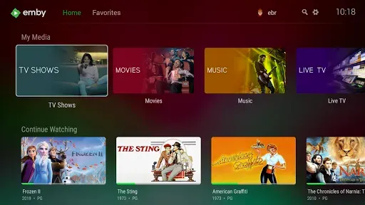 Скриншот 1 — Emby for Android TV
