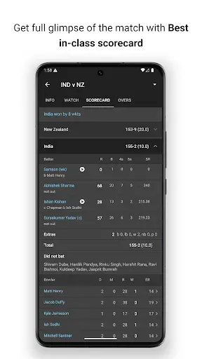 Скриншот 5 — Willow - Watch Live Cricket